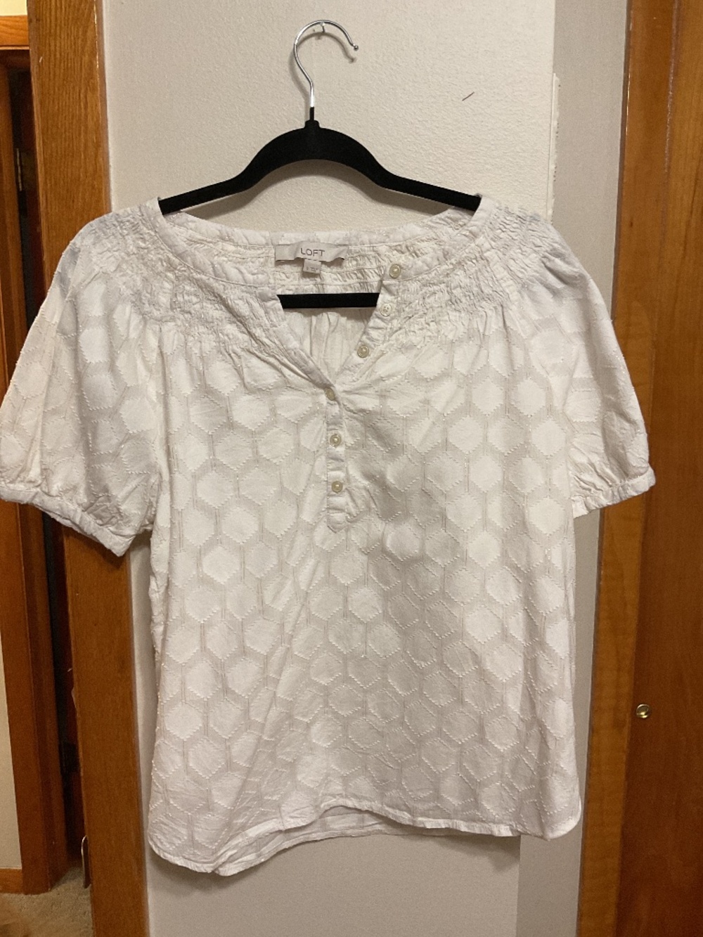 Loft small white top